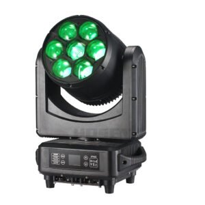 imperméable à l’eau abeille oeil zoom lavage tête mobile lumière 7pcs 60w rgbw 4in1 zoom led tête mobile scène extérieure éclairage